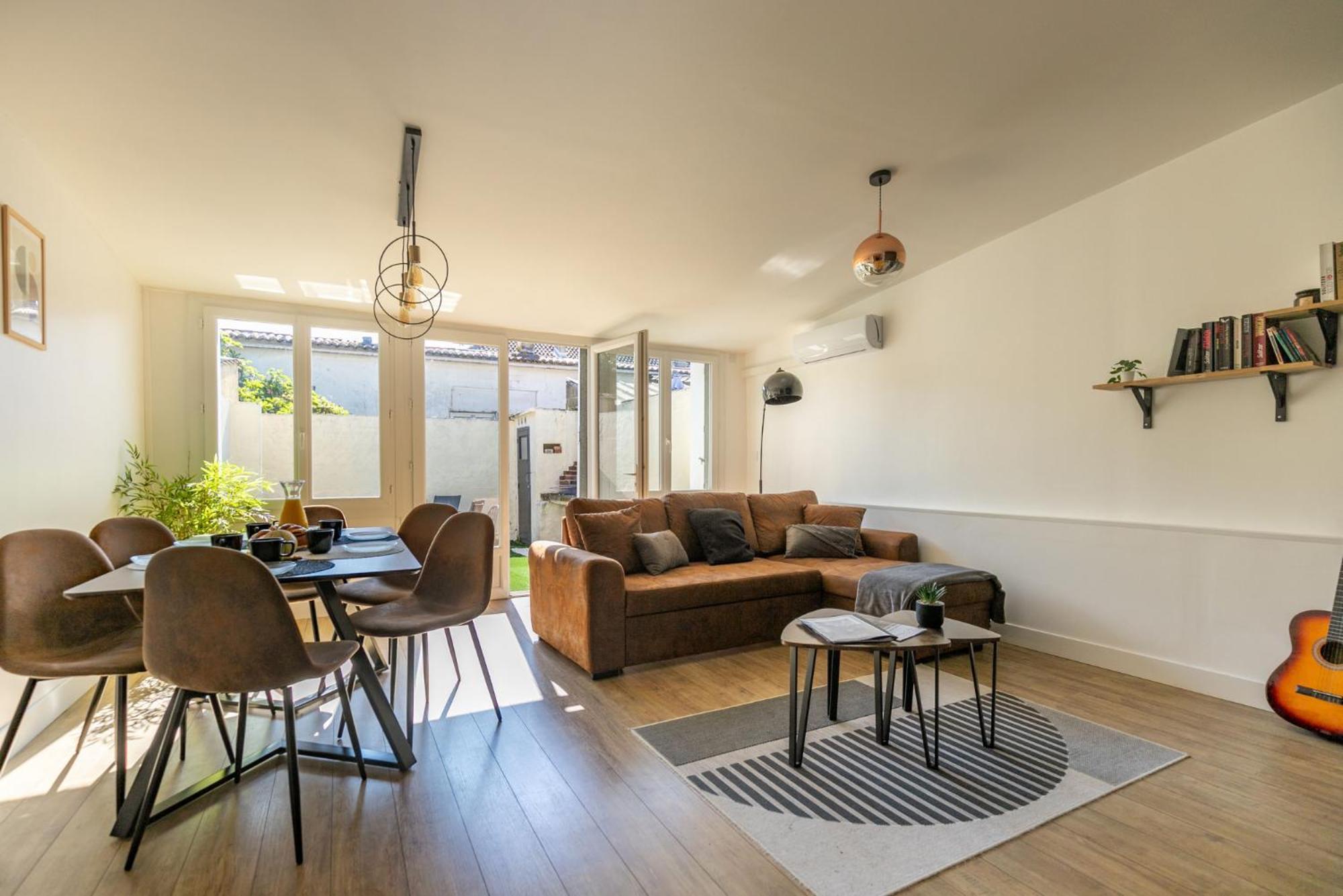ברגרק Le Patio - Spacieux T3 Avec Climatisation Et Jardin Privatif מראה חיצוני תמונה
